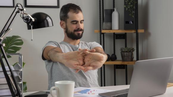 étirements au bureau