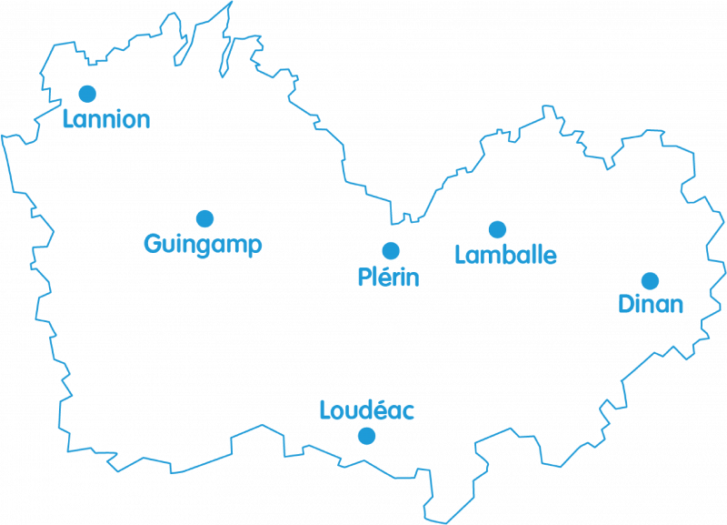 carte géographique des centres